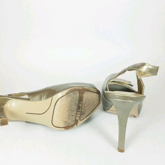 NINE‎ WEST FLAMBEAU PLATFORM HEELS 5.5 M - Picture 5 of 10